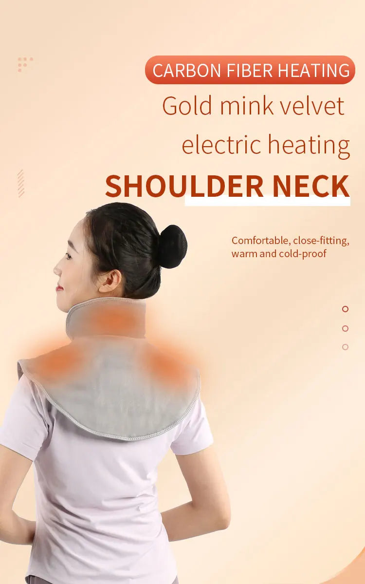 USB Heated Neck & Shoulder Massager Wrap