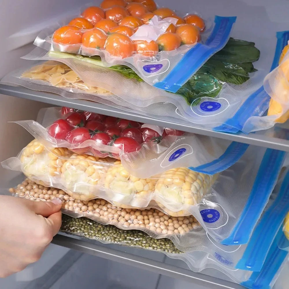 Reusable Vacuum Seal Food Bags with Air Valve Pump