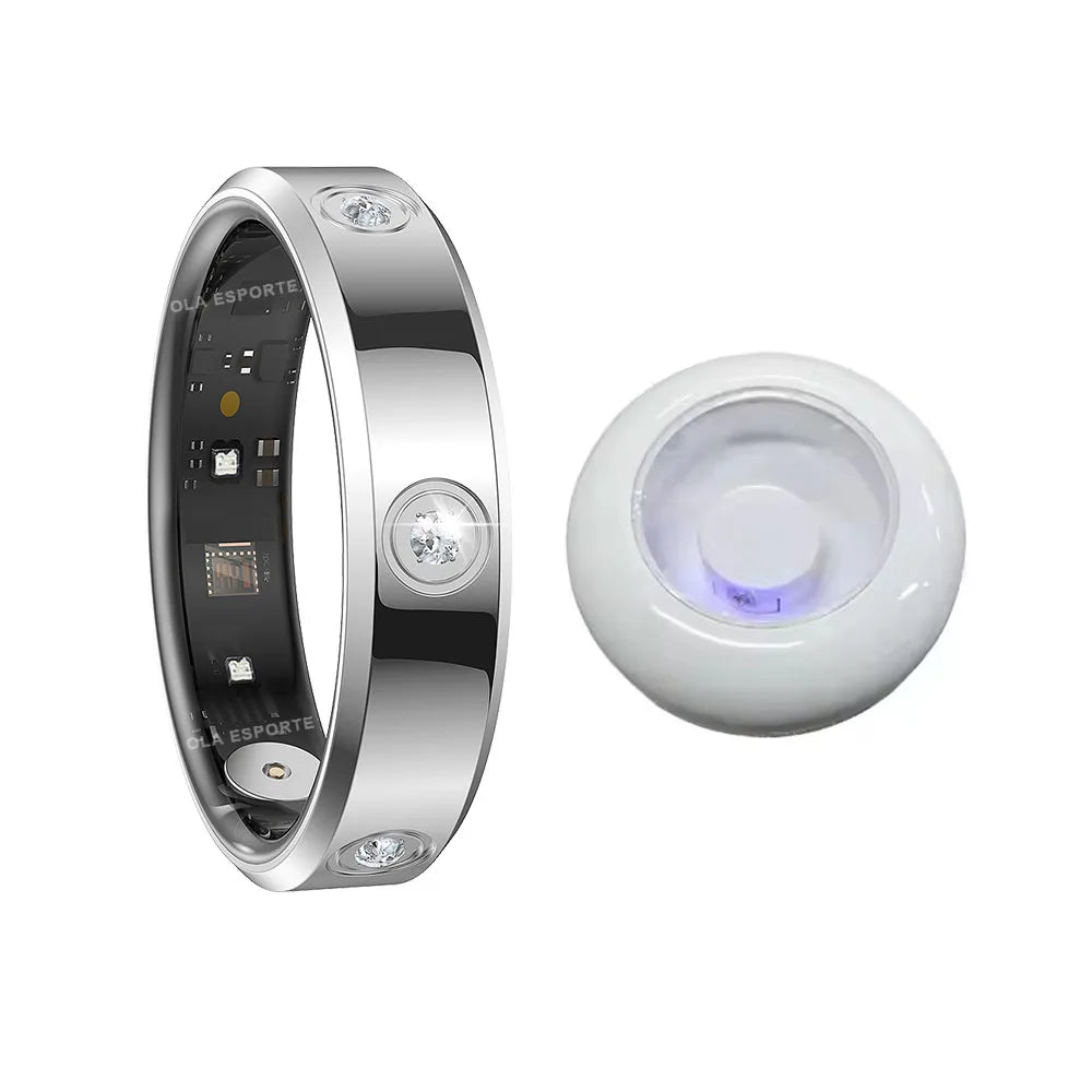 Fashion Smart Ring — Activity, Heart Rate & Sleep Wellness Tracker (5ATM Waterproof, Unisex, Android & iOS)