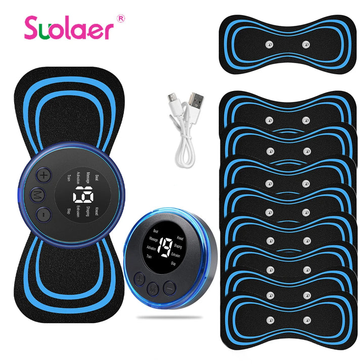 Mini EMS Neck Massager – Portable Cervical Pain Relief Patch