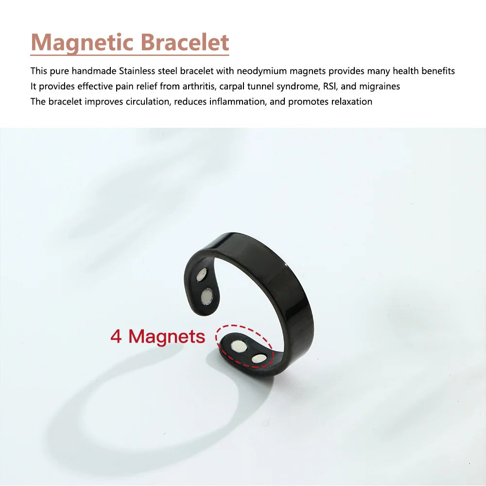 Magnetic Acupressure-Inspired Wellness Ring — Sleep & Relaxation Support Finger Ring (Unisex, Minimal Design)