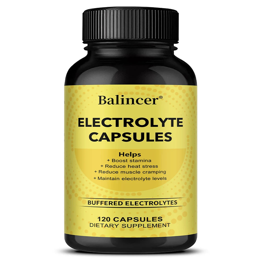 Electrolytes Capsules with Vitamin D3 — Hydration, Muscle & Energy Support (Unisex, US Origin)