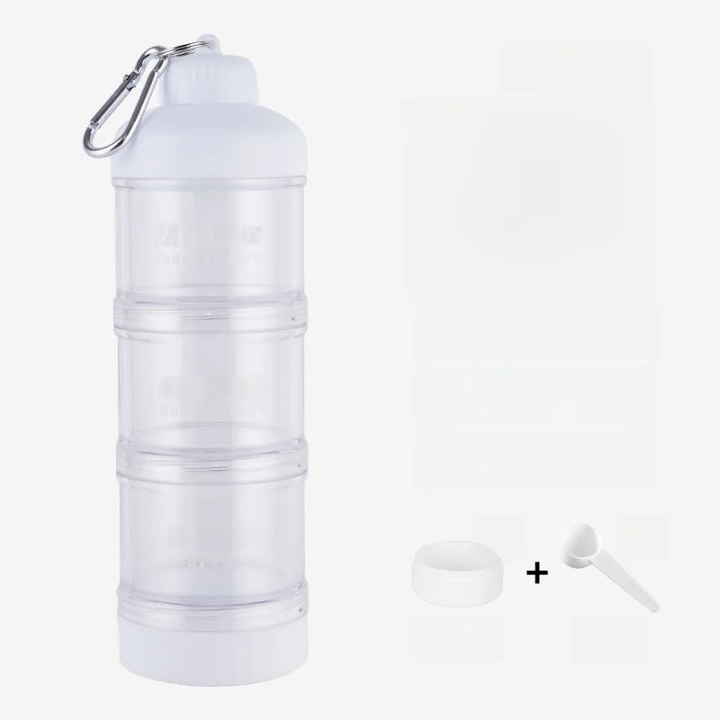 Portable Protein Powder Funnel & Capsule Storage Cup