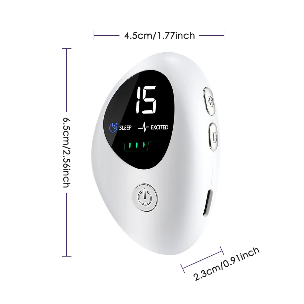 Smart Sleep Instrument — Handheld Pulse Stimulation Device for Relaxation & Sleep Support (Rechargeable, Unisex)