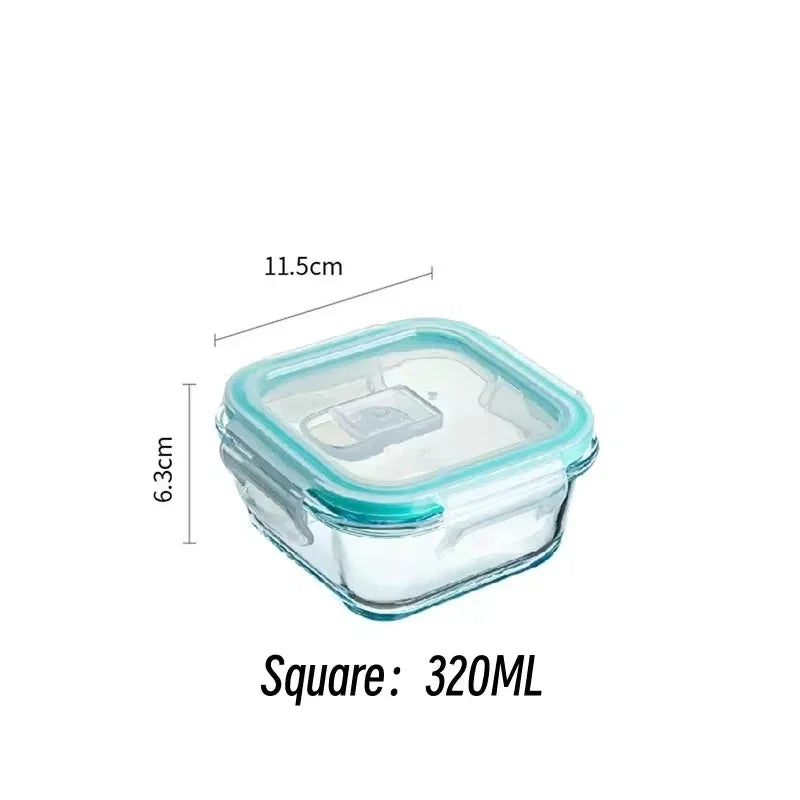 Glass Meal Prep Lunch Box — Airtight, BPA-Free, Oven & Microwave Safe