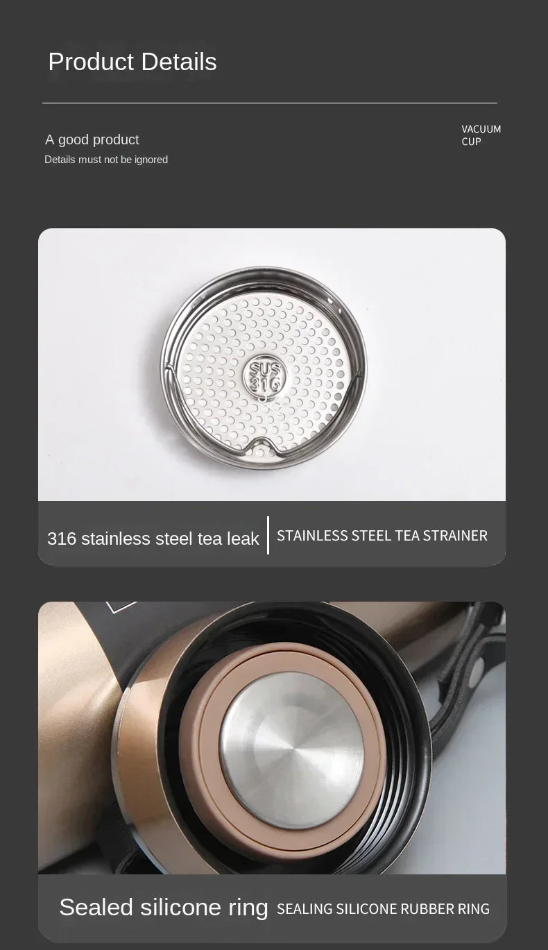 1L Stainless Steel Thermal Water Bottle