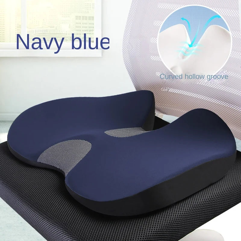 Orthopedic Memory Foam Seat Cushion — Non-Slip Ergonomic Support for Tailbone, Sciatica, and Back Pain Relief (Prostate Comfort & Car/Office Use)