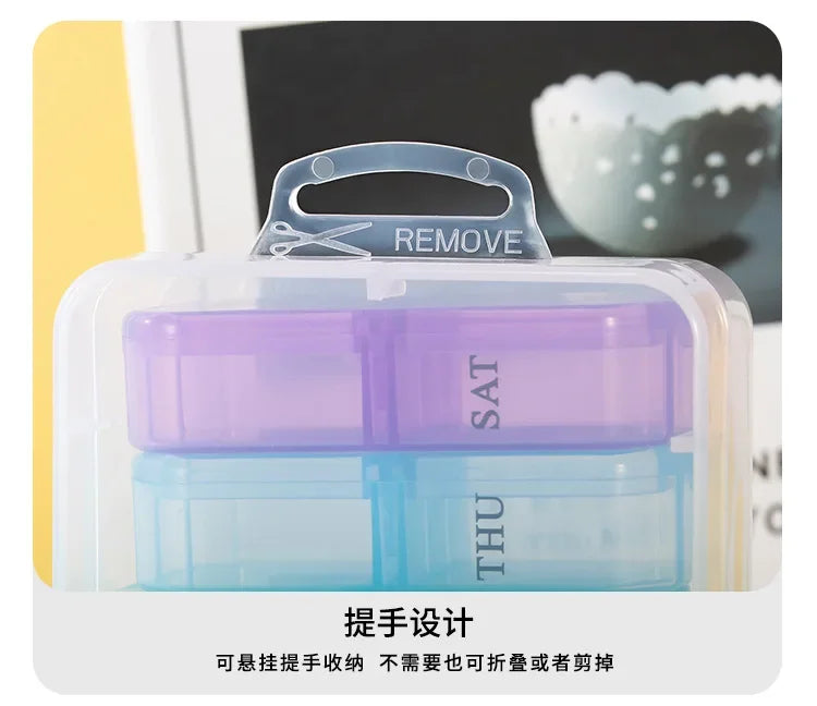 1PC Weekly Pill Case – 7-Day Portable Pill Organizer