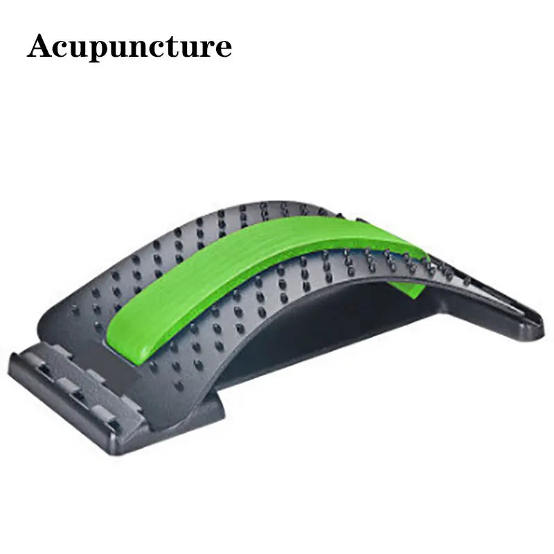 Adjustable Back & Spine Stretcher — Multi-Level Lumbar and Cervical Support Massager for Posture Alignment, Tension Relief & Fitness Recovery