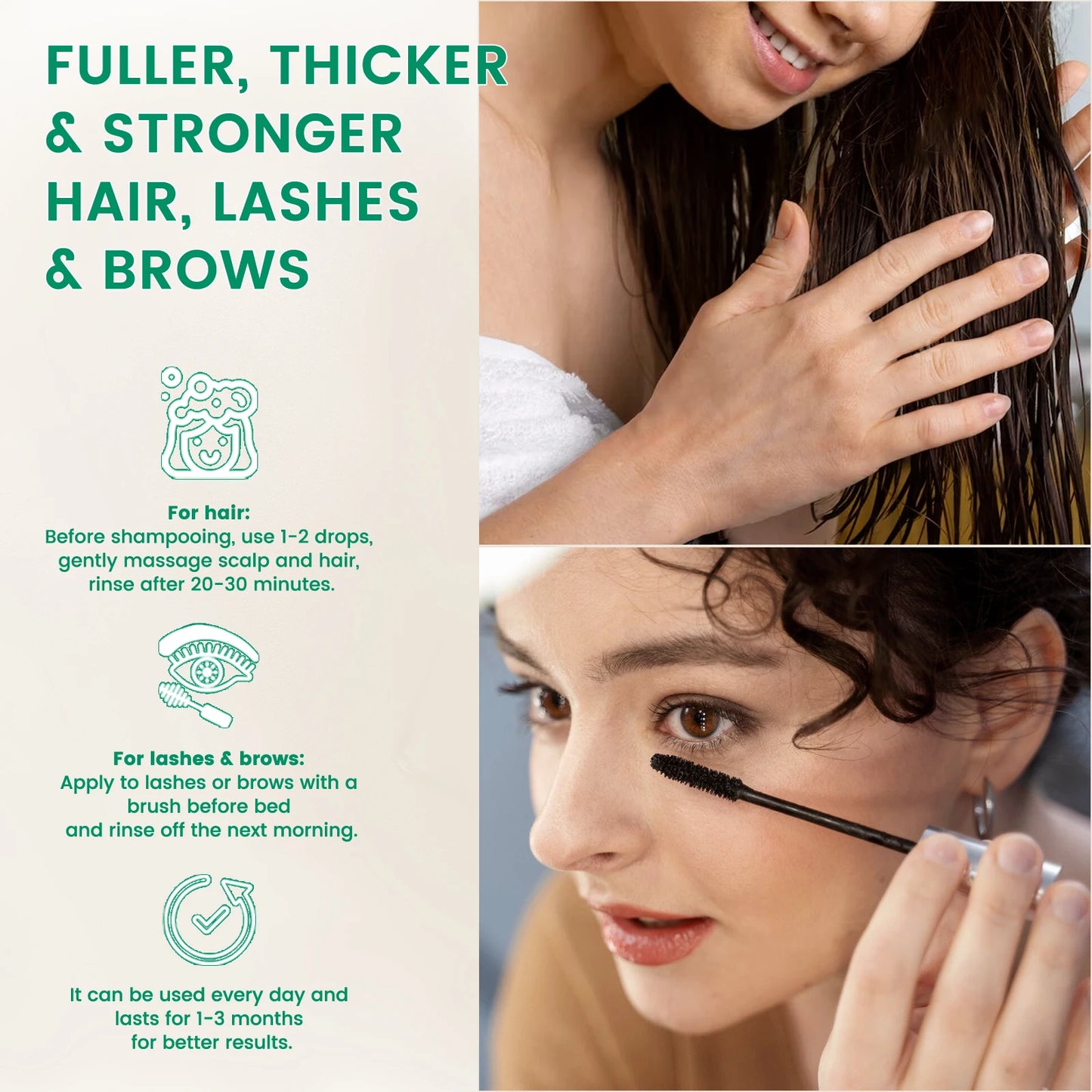 PHATOIL Organic Castor Oil — Nourish Lashes, Hair & Skin (236 ml / 118 ml)