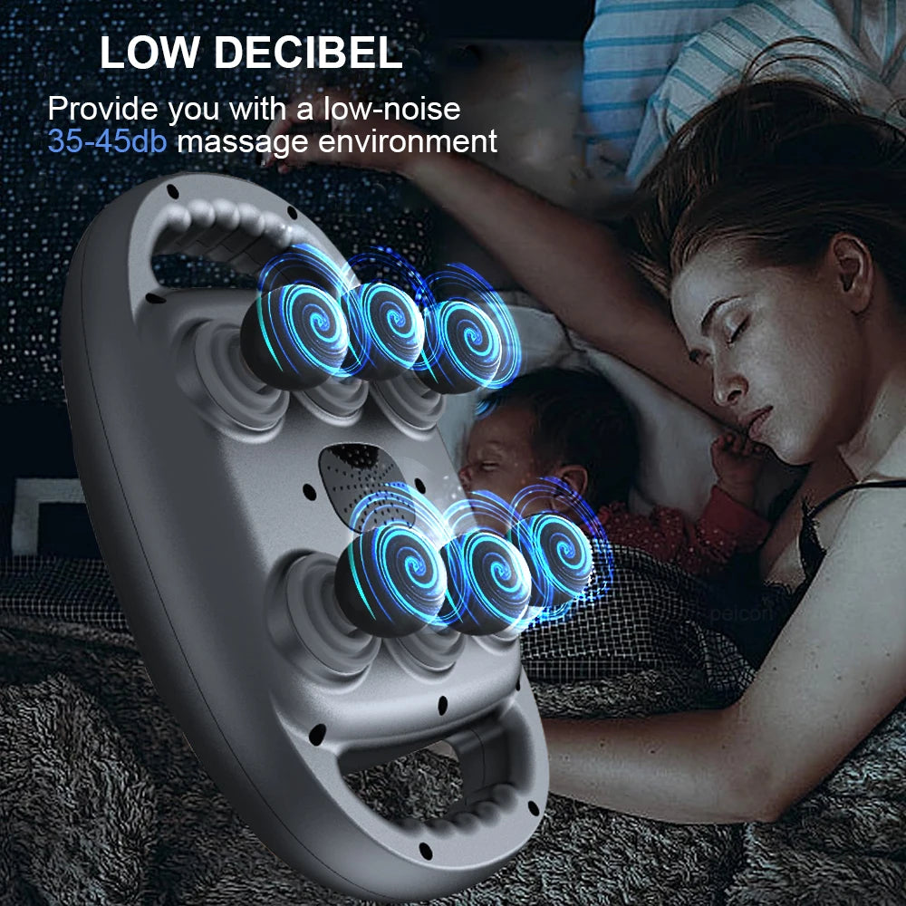 High-Frequency Fascia Massage Gun – 6 Heads