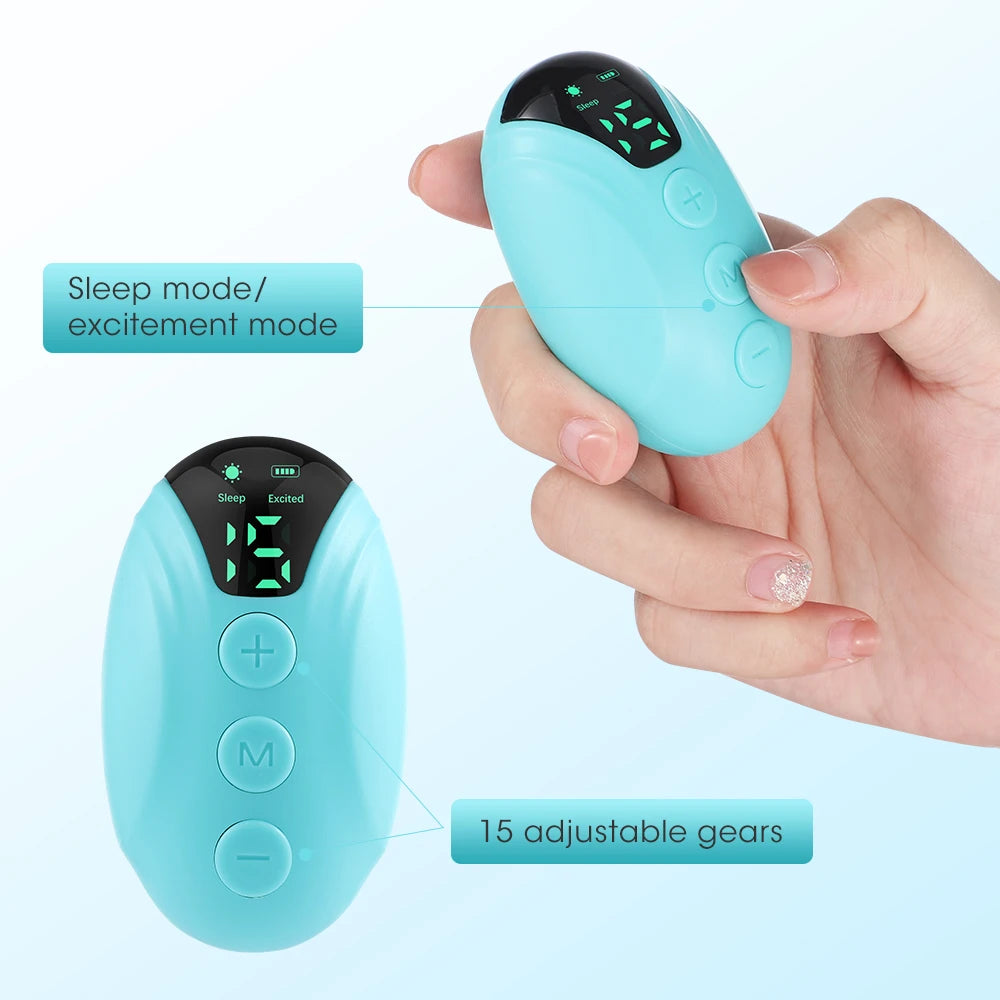 Smart Sleep Instrument — Handheld Pulse Stimulation Device for Relaxation & Calm Sleep Support (Rechargeable, Unisex)