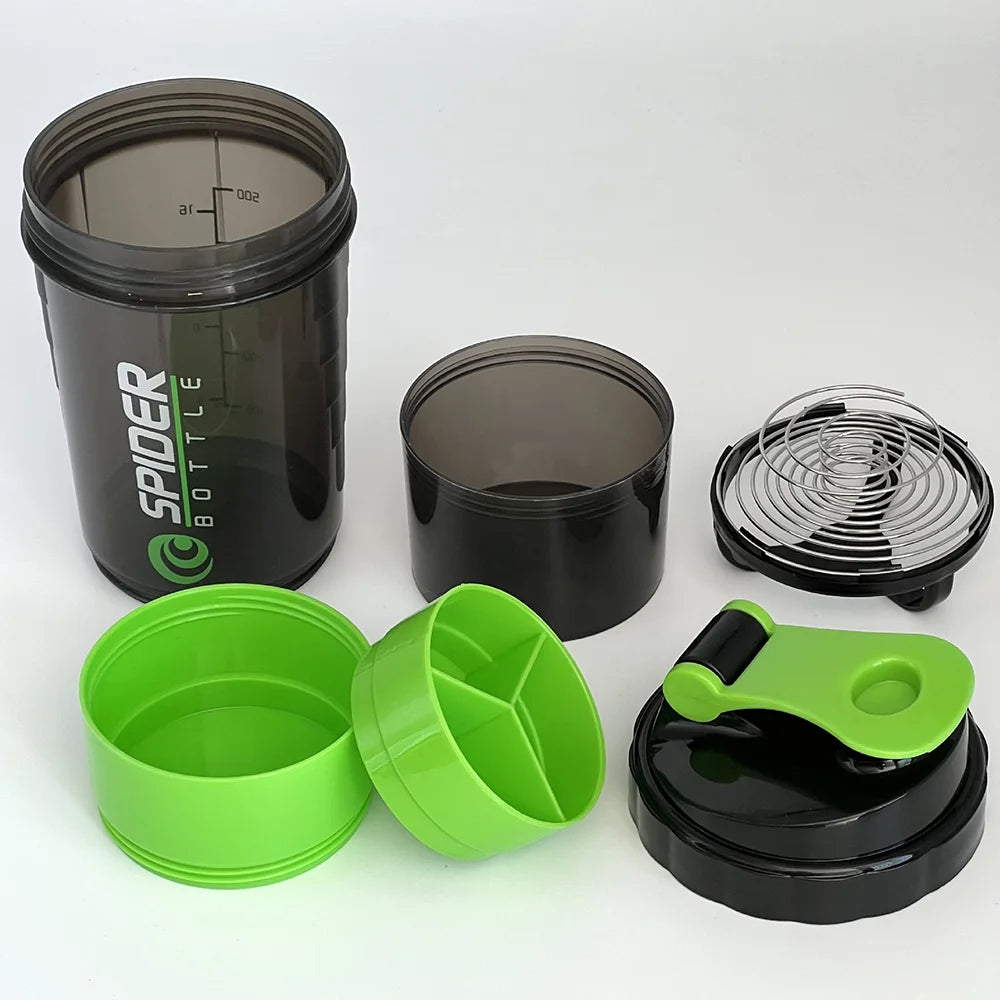 Protein Shaker Bottle 3-Layer Leak Proof