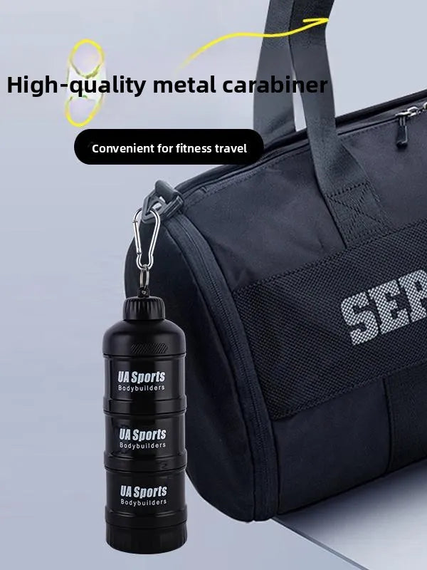 Portable Protein Powder Funnel & Capsule Storage Cup