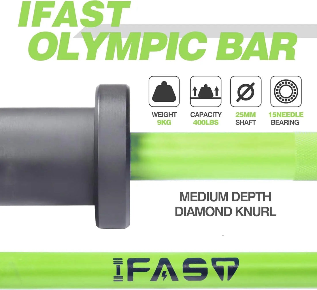 4FT Solid Iron Barbell Bar Plates