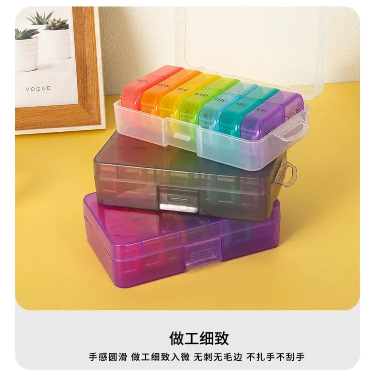 1PC Weekly Pill Case – 7-Day Portable Pill Organizer