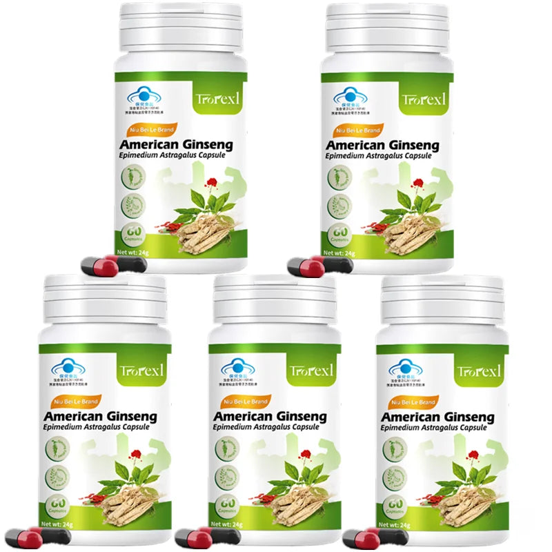 Men’s Vitality & Endurance Capsules — Herbal Support with Ginseng, Epimedium & Astragalus (Adult Use)