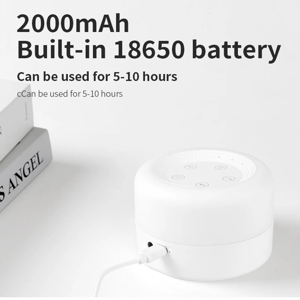 Portable White Noise Machine with Night Light
