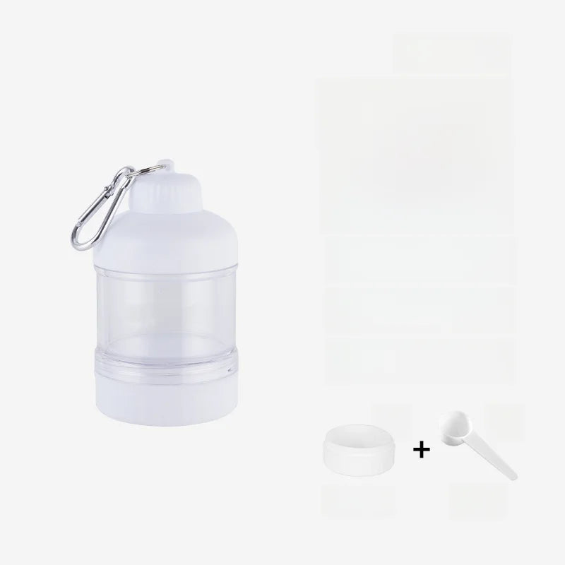Portable Protein Powder Funnel & Capsule Storage Cup