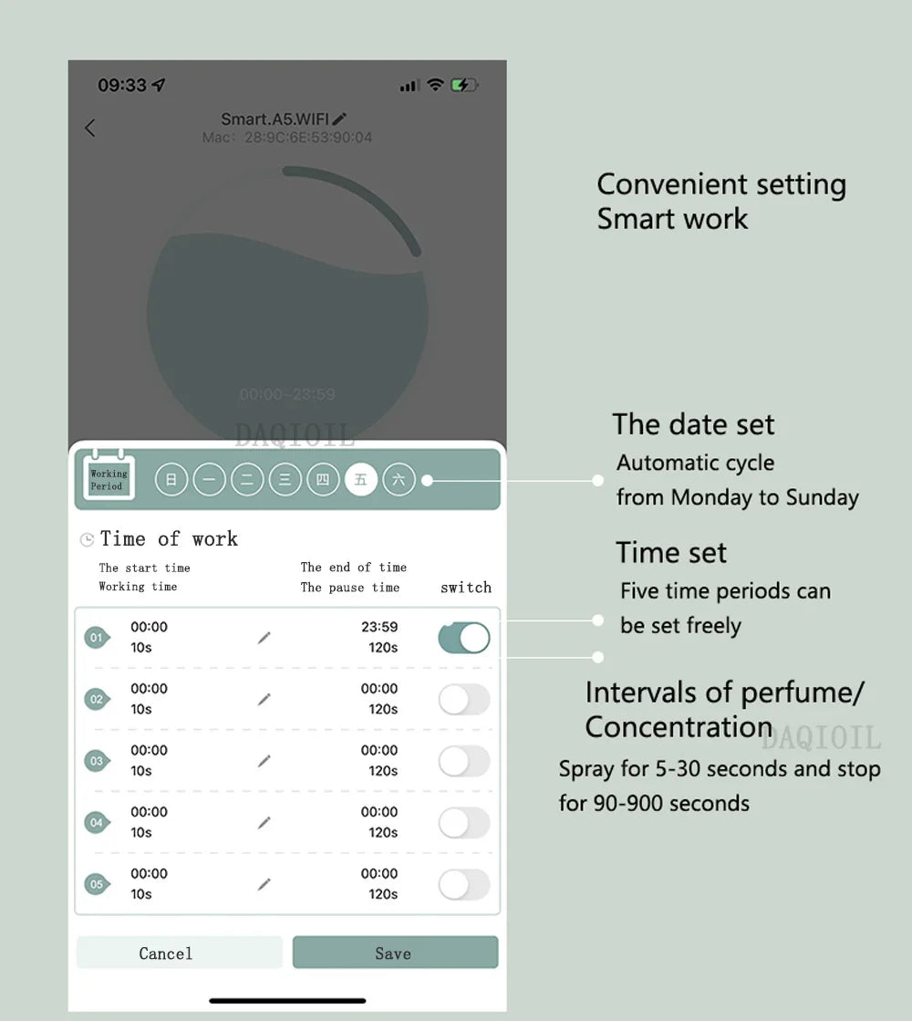 500ML Smart Scent Air Diffuser
