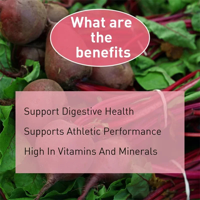 Beet Root Capsules — Support Heart Health, Blood Circulation, Immunity & Digestive Balance (30 / 60 / 120 Capsules)