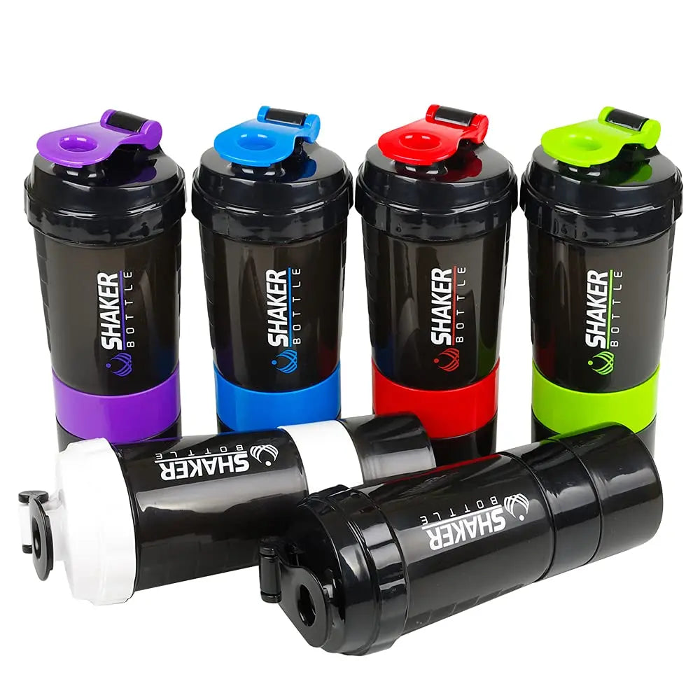Protein Shaker Bottle 3-Layer Leak Proof