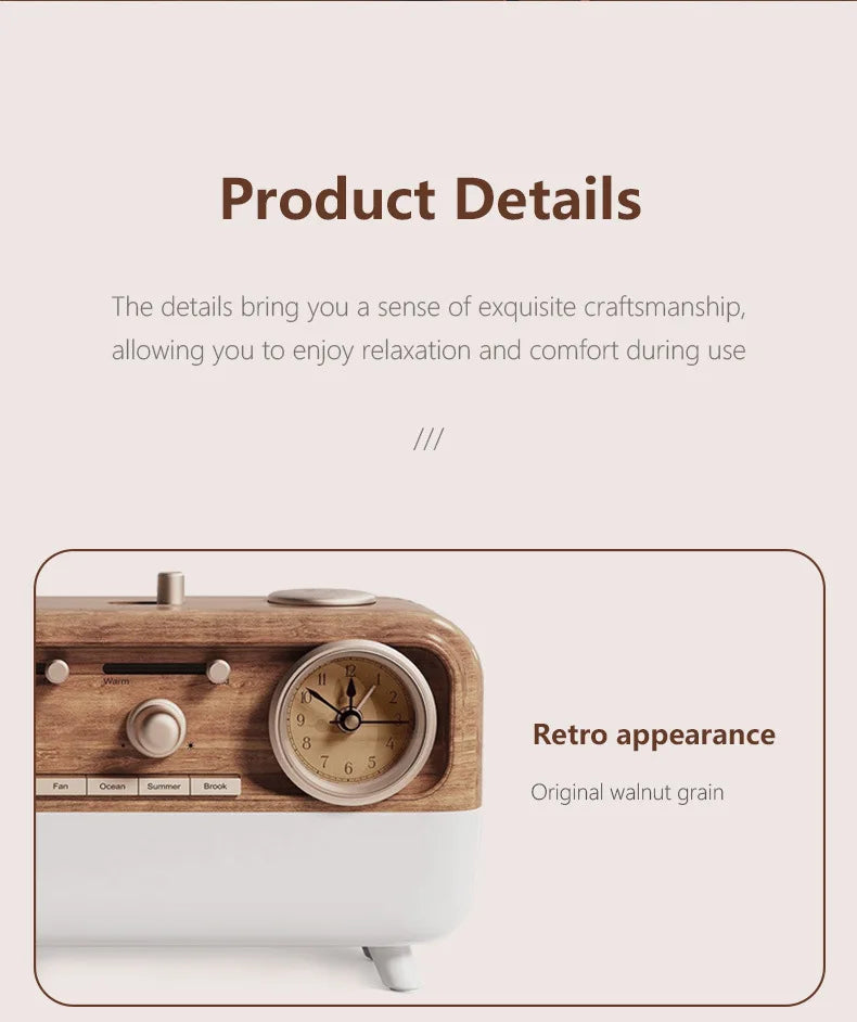 Bluetooth Retro Sleep Speaker with LED Mood Light