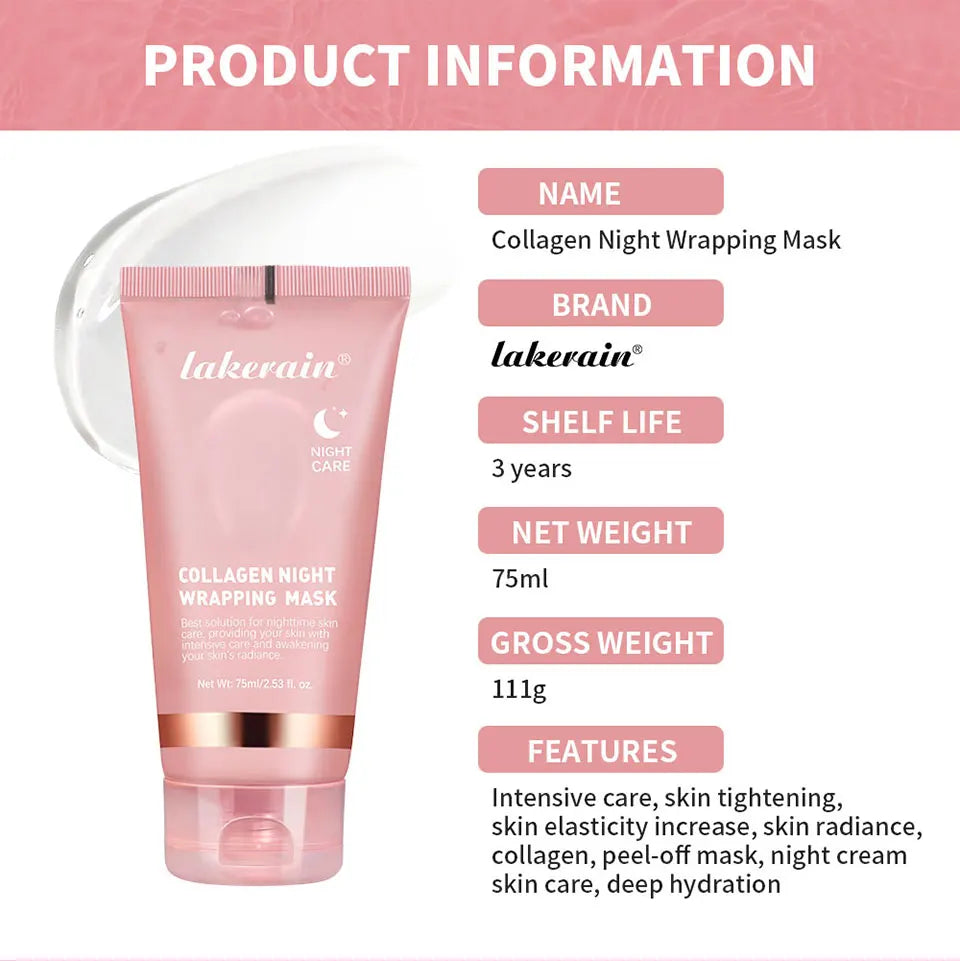 Collagen Jelly Cream — Hydrolyzed Overnight Facial Mask (75 ml)
