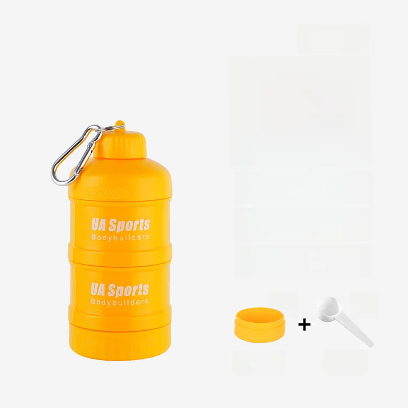 Portable Protein Powder Funnel & Capsule Storage Cup