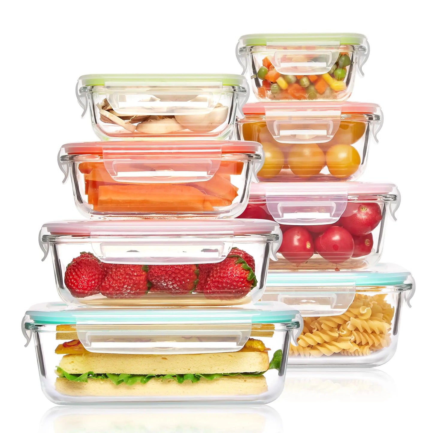 Glass Meal Prep Lunch Box — Airtight, BPA-Free, Oven & Microwave Safe