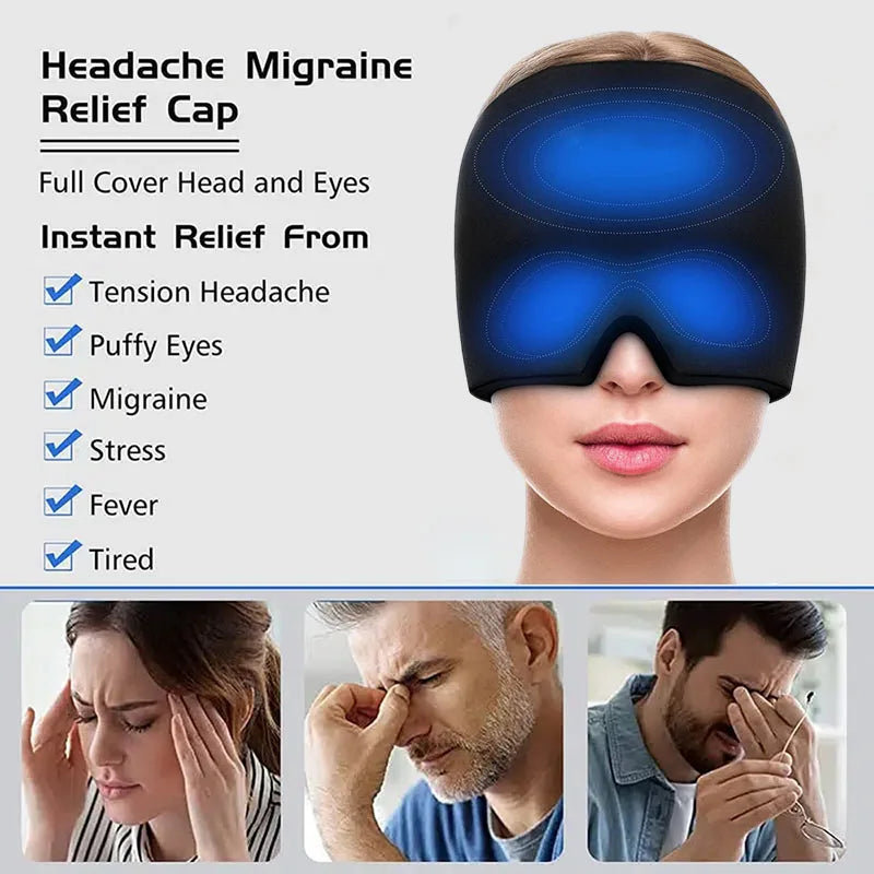 Gel Ice Headache Relief Cap