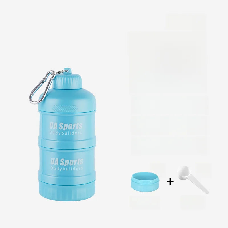 Portable Protein Powder Funnel & Capsule Storage Cup