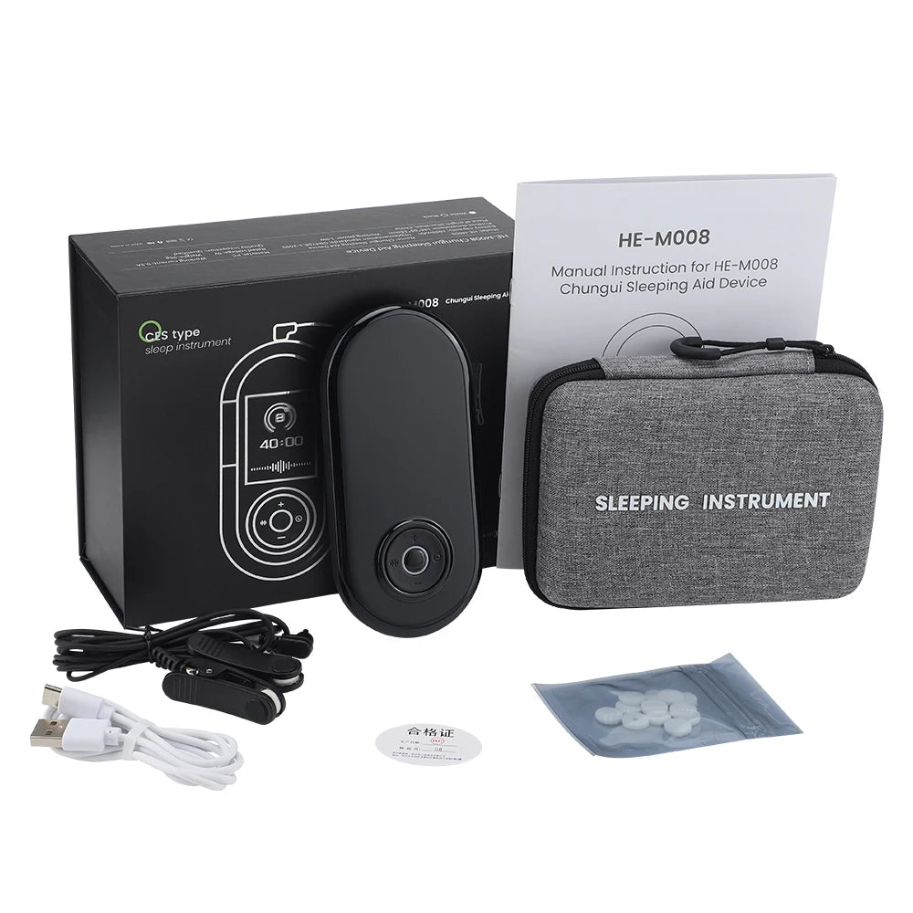 CES Microcurrent Sleep Aid Device — Relaxation & Calm Support with Electric Ear Clip Design (Rechargeable, Unisex)