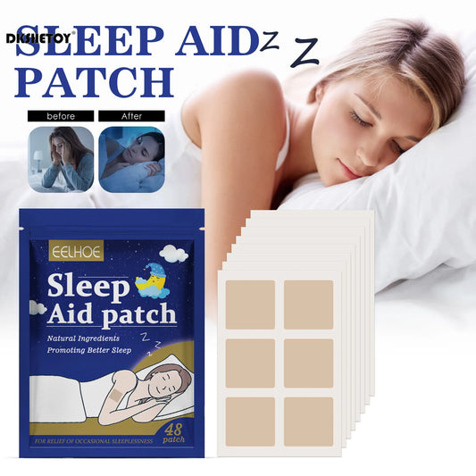 Natural Sleep Support Patches — Herbal Relaxation Patches for Calm Nights & Restful Sleep (48 / 96 Pcs, Unisex)
