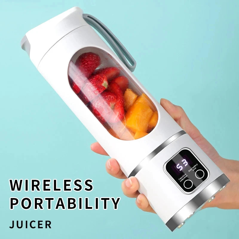 2025 Mini Electric Ice Crusher & Juicer 450ML with Digital Display
