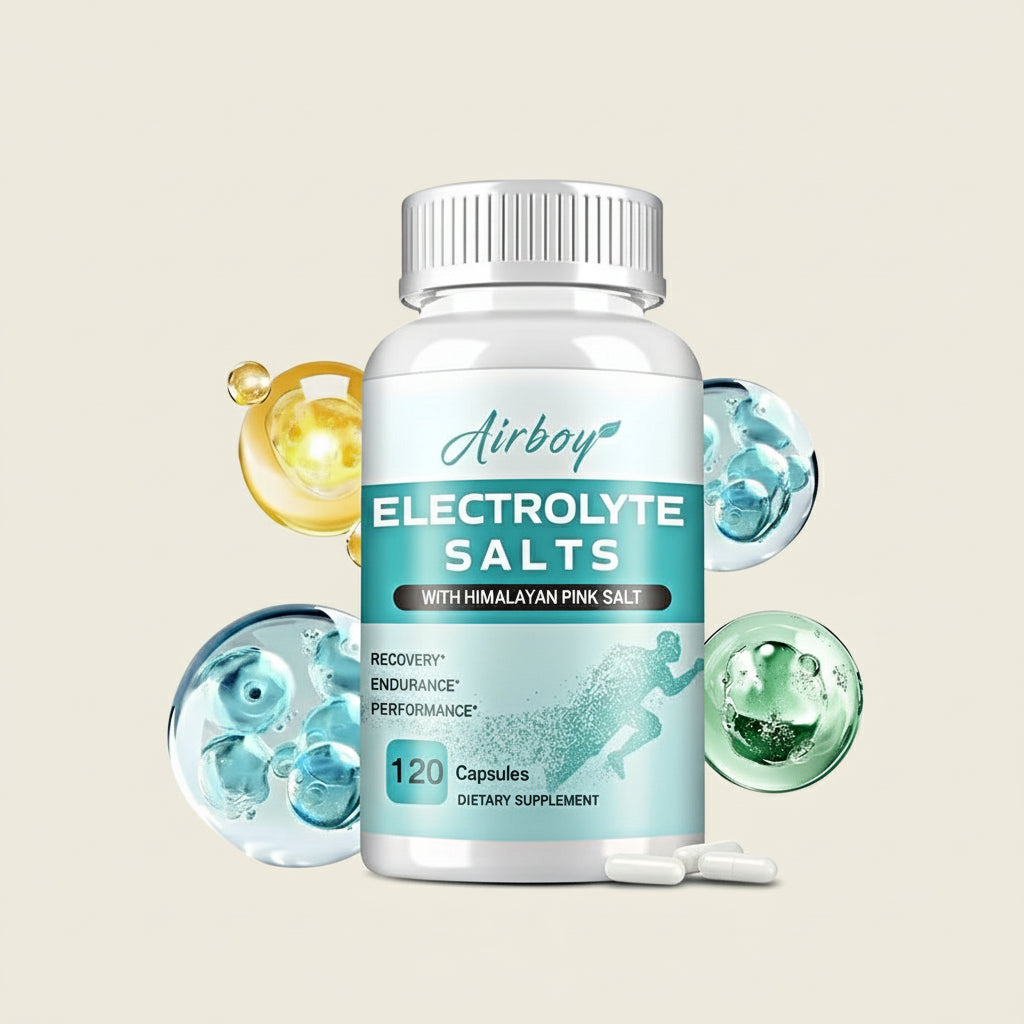 Electrolyte Salts Capsules — Muscle Recovery, Hydration & Cramp Support (Unisex, US-Made)