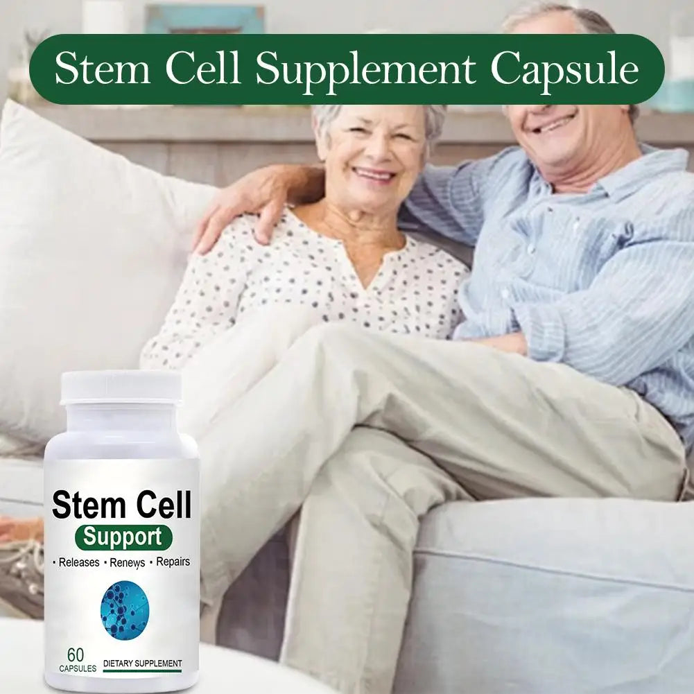Stem Cell Repair Supplement — Cognitive Support & Healthy Aging with Organic Sea Buckthorn (60 Capsules, Unisex)