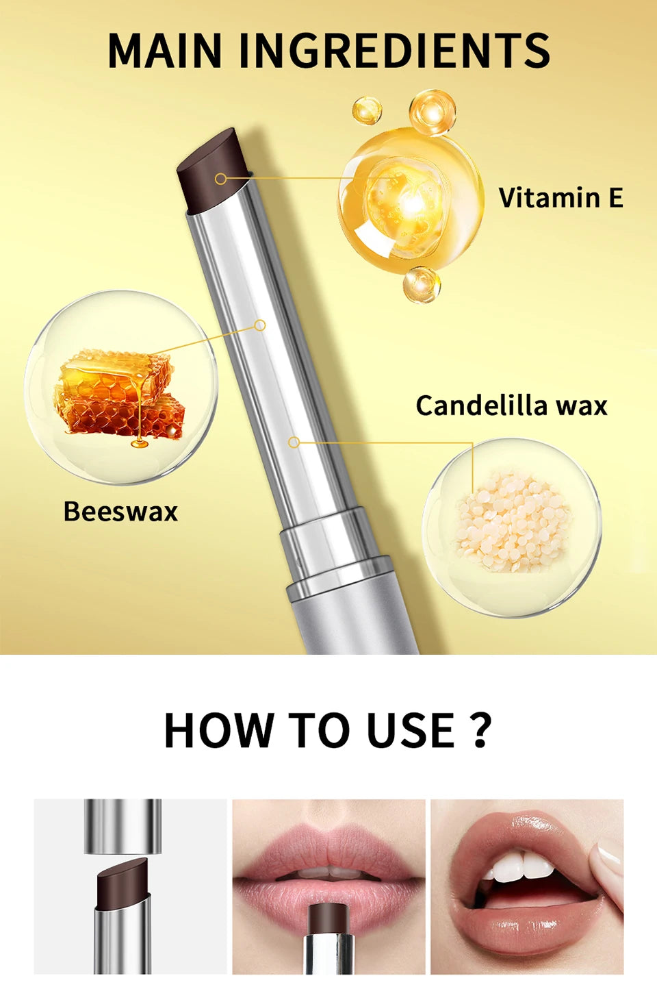 Colorless Black Honey Lip Balm – Long Lasting Moisturizing Lipstick
