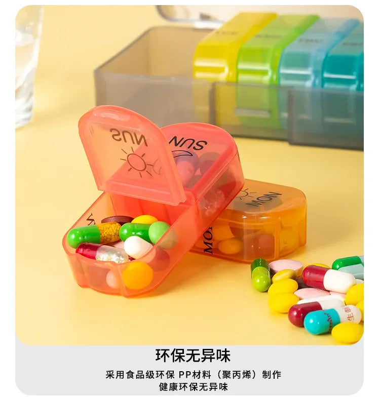 1PC Weekly Pill Case – 7-Day Portable Pill Organizer
