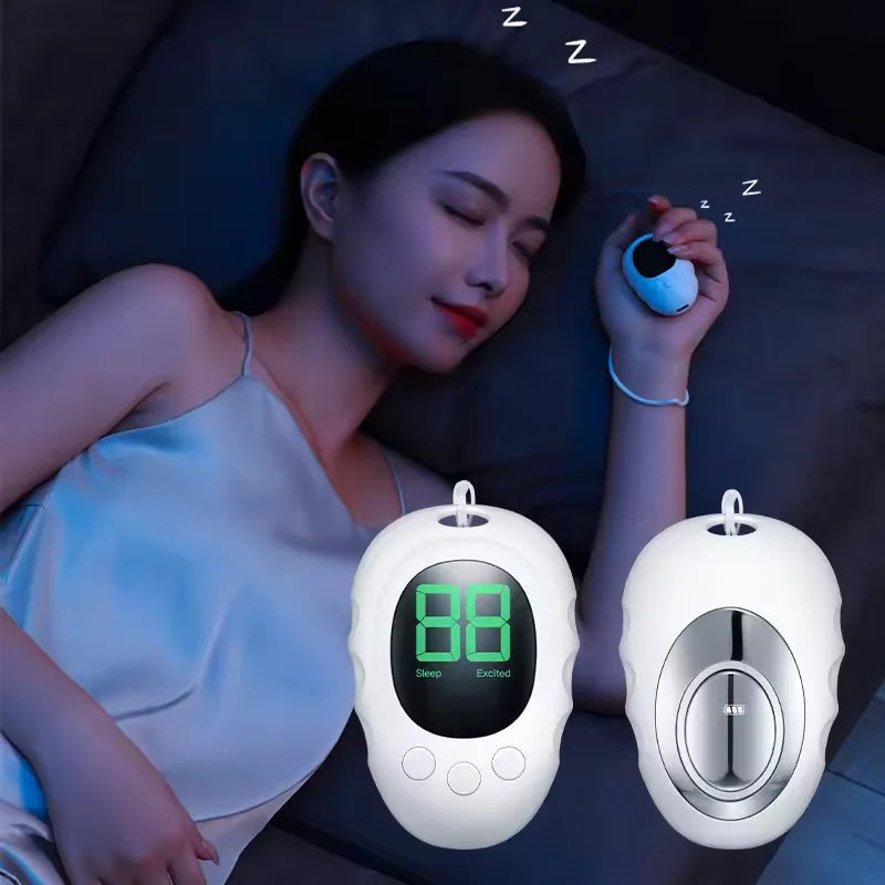 Handheld CES Microcurrent Sleep Aid — EMS Pulse Relaxation Device for Calm & Stress Relief (Rechargeable, Unisex)