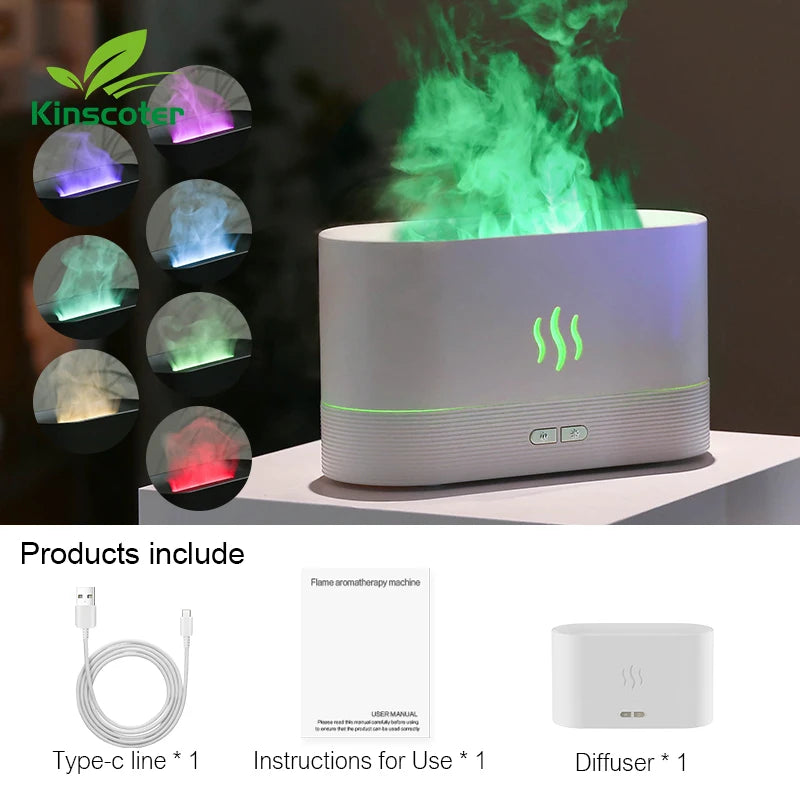 Kinscoter Flame Aroma Diffuser & Humidifier