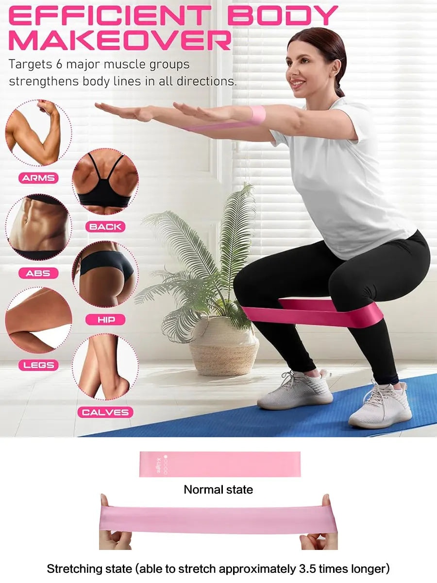 Resistance Loop Bands – Set for Yoga, Pilates & Strength Training