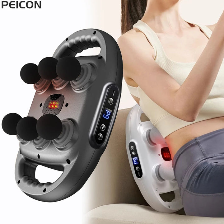 High-Frequency Fascia Massage Gun – 6 Heads