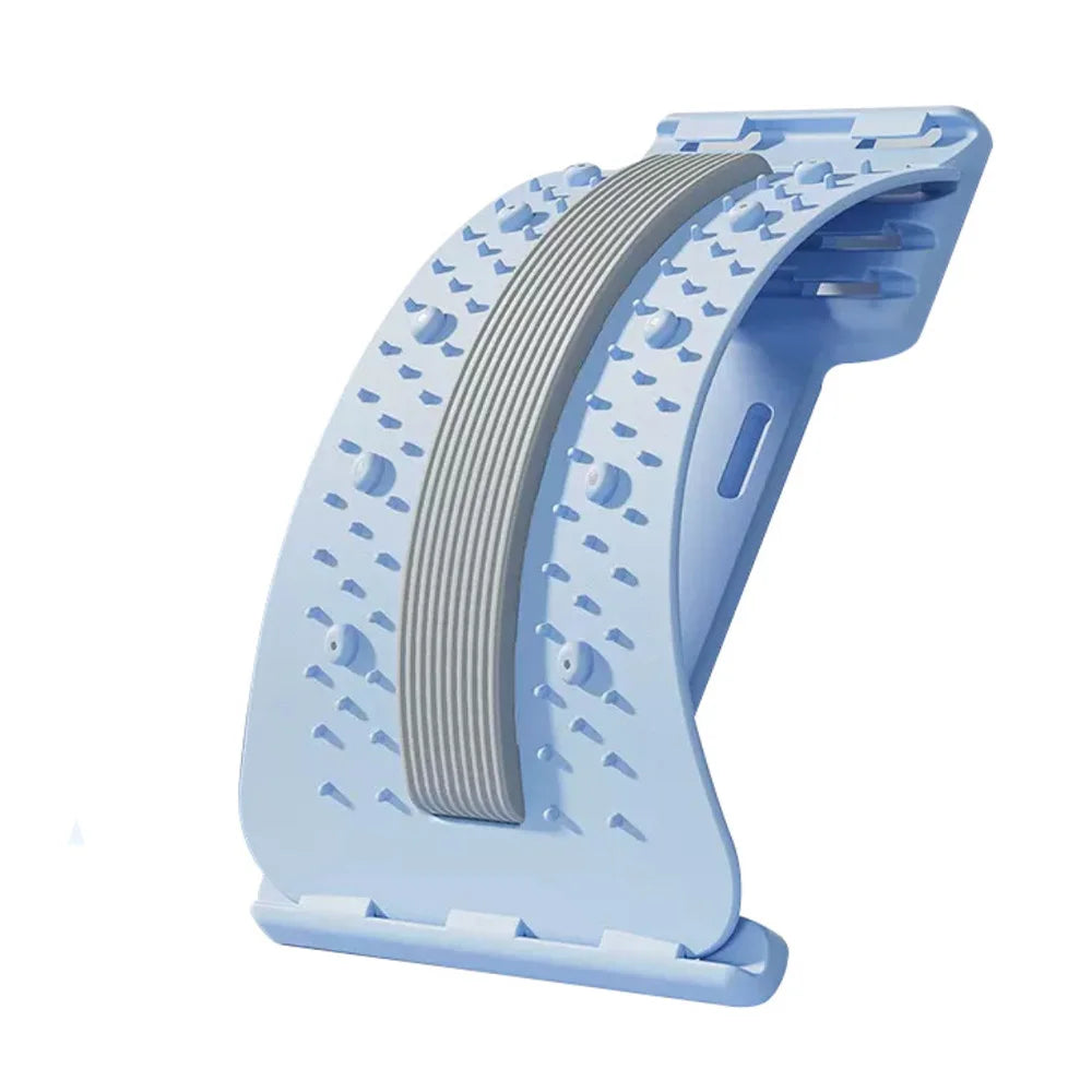 Adjustable Back & Spine Stretcher — Multi-Level Lumbar and Cervical Support Massager for Posture Alignment, Tension Relief & Fitness Recovery