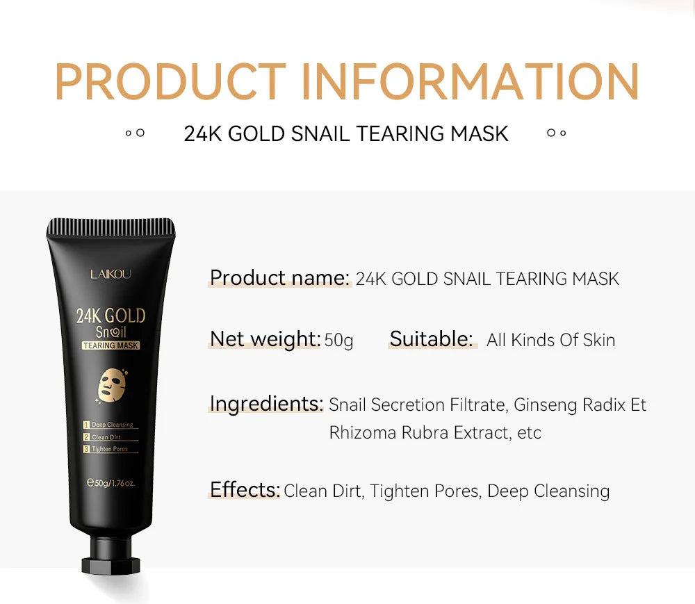 LAIKOU Sakura 24K Gold Peeling Mask