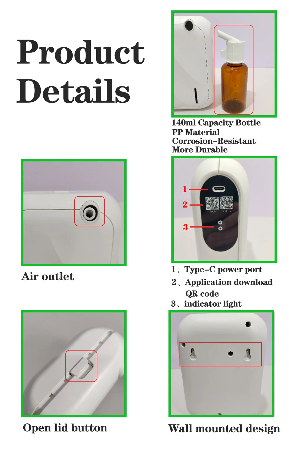 L SCENT TUNNEL Wall-Mounted Aroma Diffuser — 200 m³ Coverage Essential Oil Machine with Bluetooth APP Control for Home, Spa & Hotel Fragrance (140 ml)