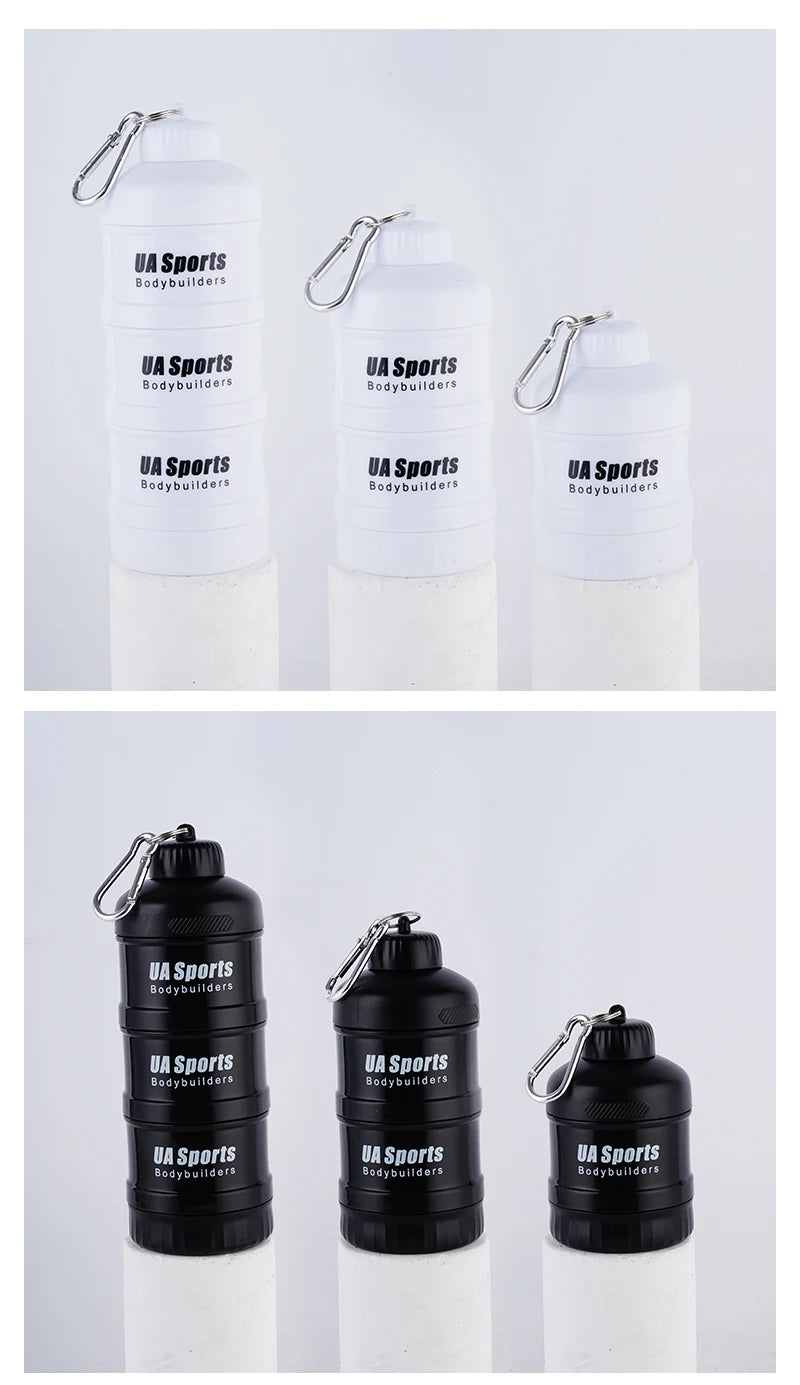 Portable Protein Powder Funnel & Capsule Storage Cup
