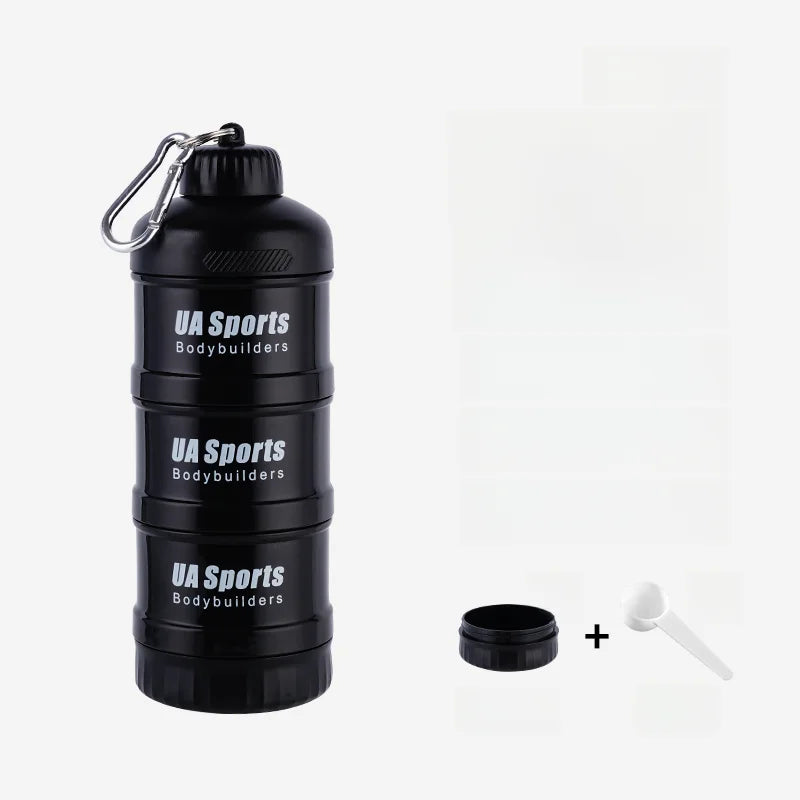 Portable Protein Powder Funnel & Capsule Storage Cup