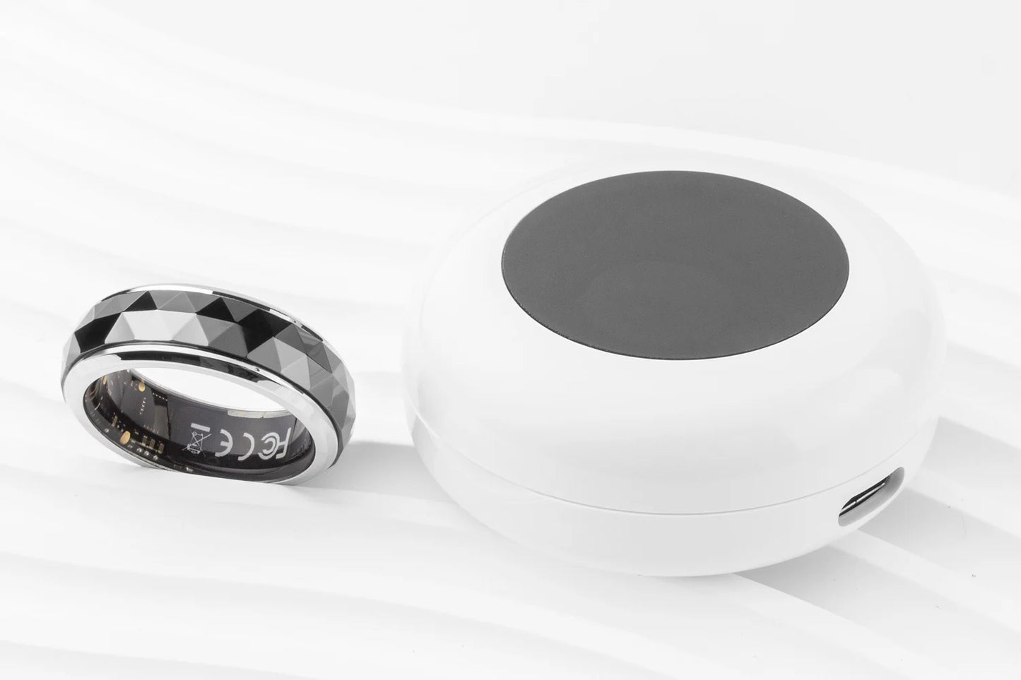 COLMI R11 Smart Ring — Wellness Tracker & Fidget Spinner Ring with Sleep Monitor, Stress Tracking & Charging Case (5ATM Waterproof)