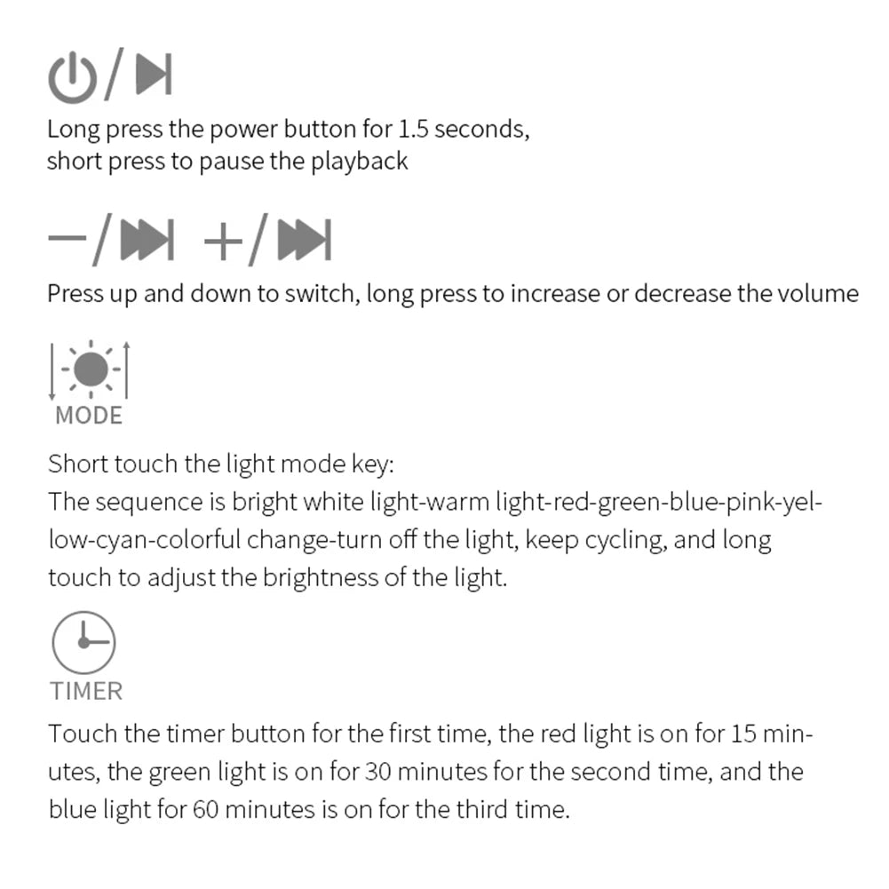 Portable White Noise Machine with Night Light